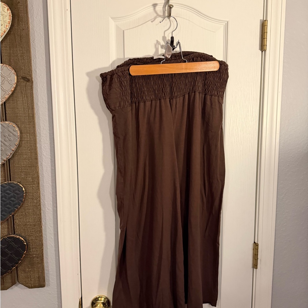 Apt. 9 Brown Wide Leg Jersey Capris